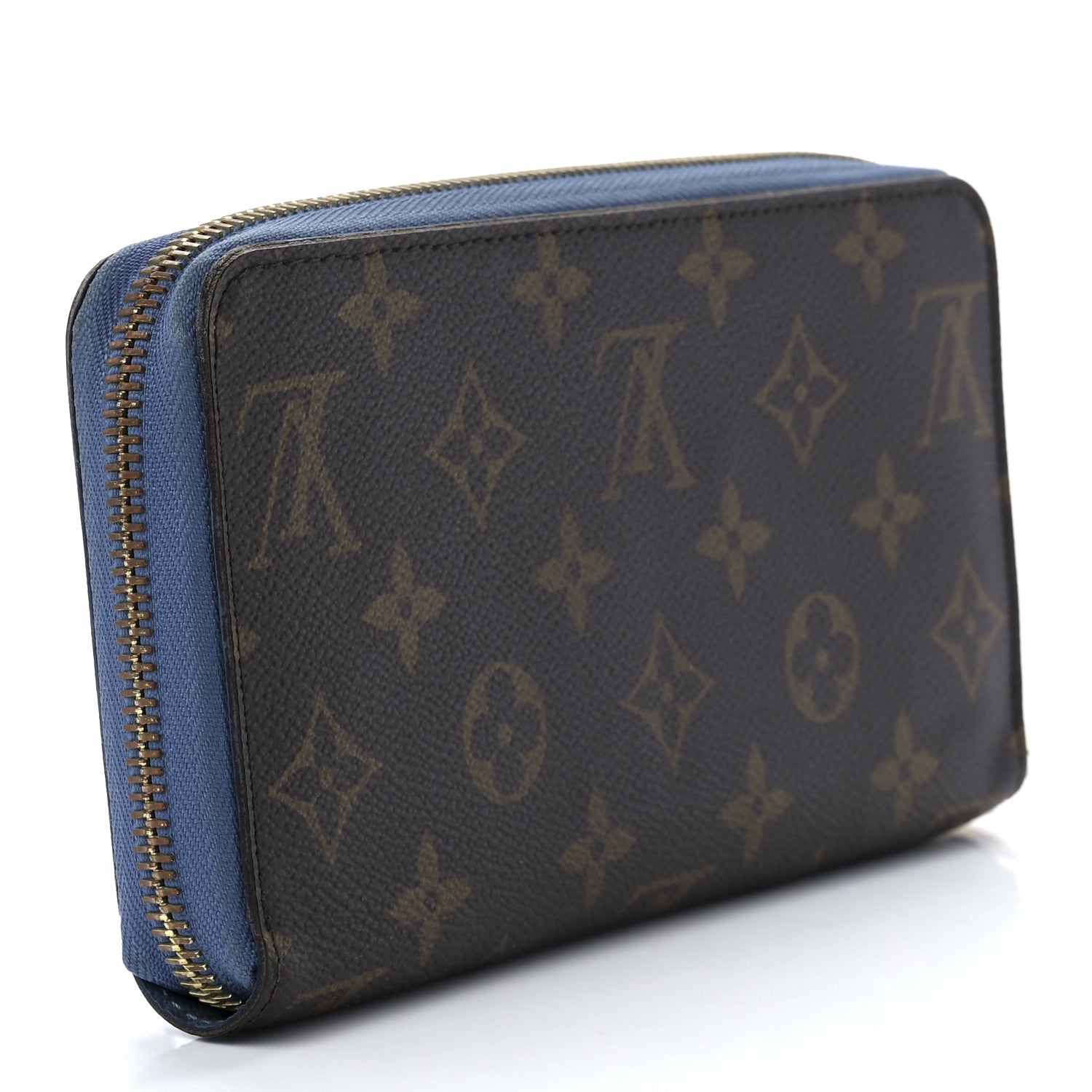 Louis Vuitton Monogram Zippy Wallet Blue Jean 3 of 12