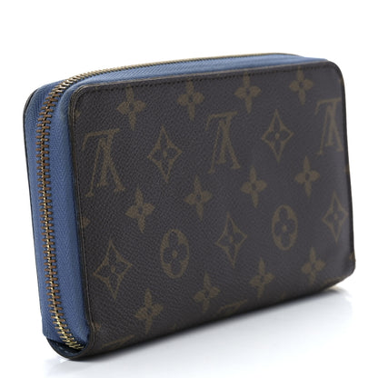 Louis Vuitton Monogram Zippy Wallet Blue Jean 3 of 12
