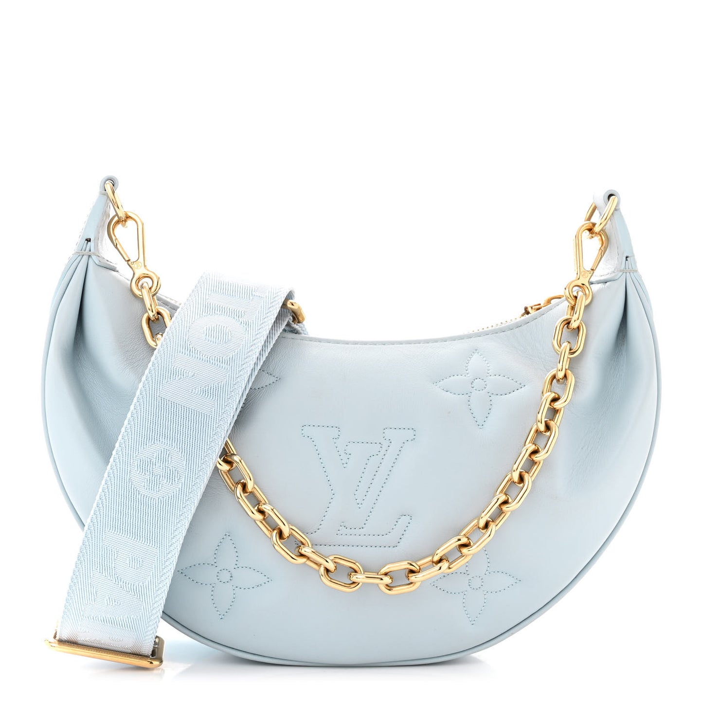 Calfskin Bubblegram Over The Moon Ice Blue