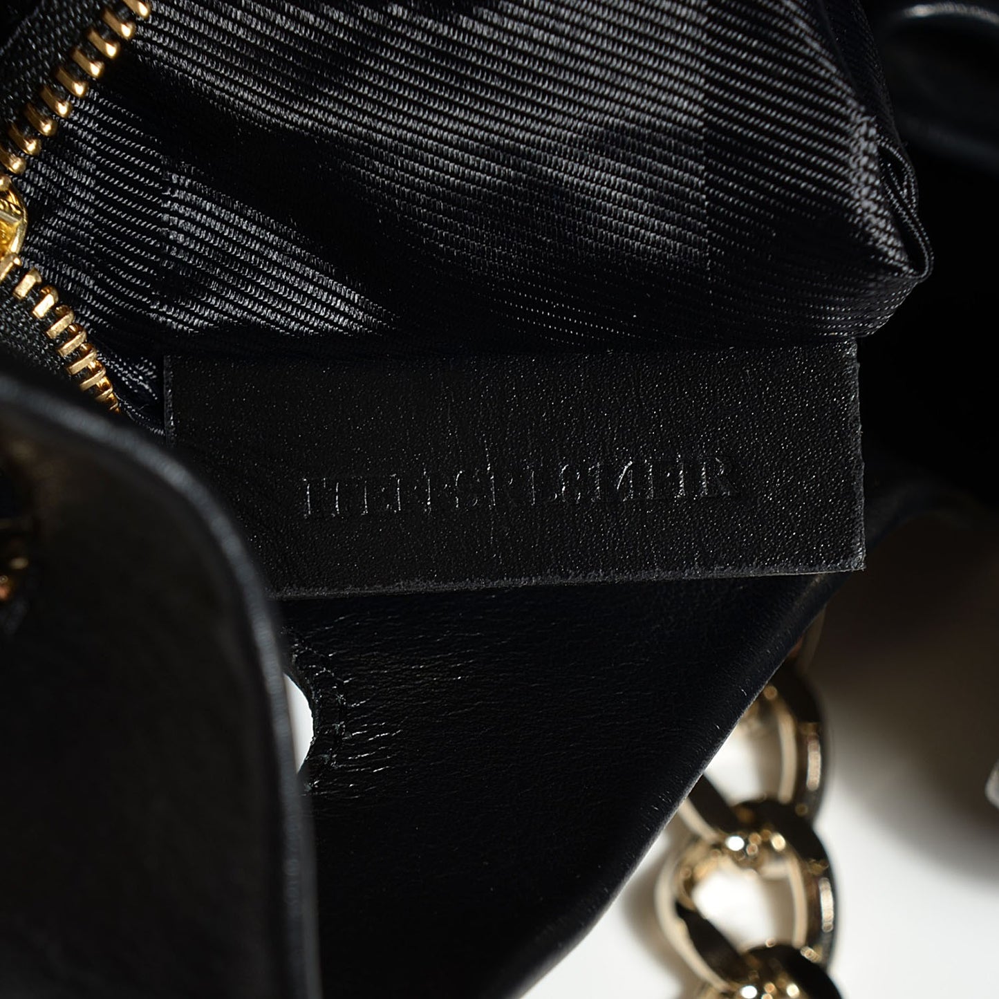 Calfskin Quilted Bucket Shoulder Bag Black