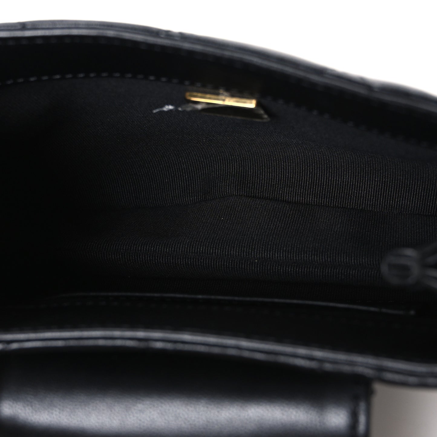 Lambskin Quilted Small Giant CC Flap Bag Black