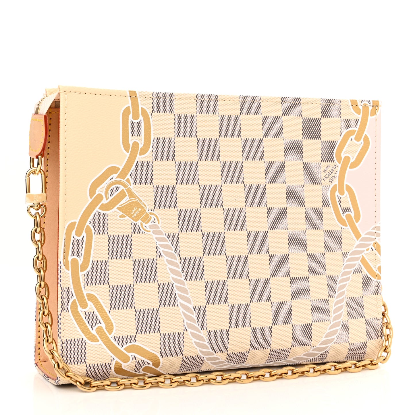 Damier Azur Nautical Toiletry Pouch On Chain