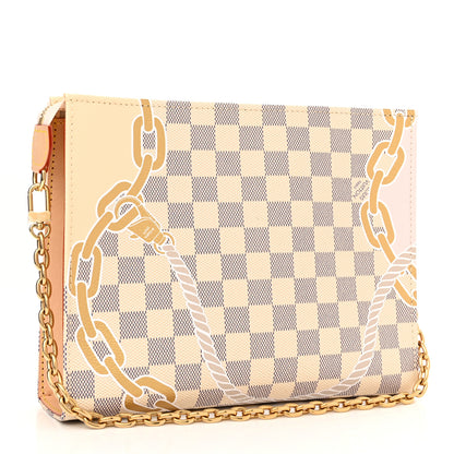Louis Vuitton Damier Azur Nautical Toiletry Pouch On Chain 3 of 9