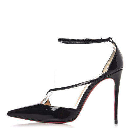 Christian Louboutin Patent Fliketta 100 Pumps 37.5 Black 1 of 11