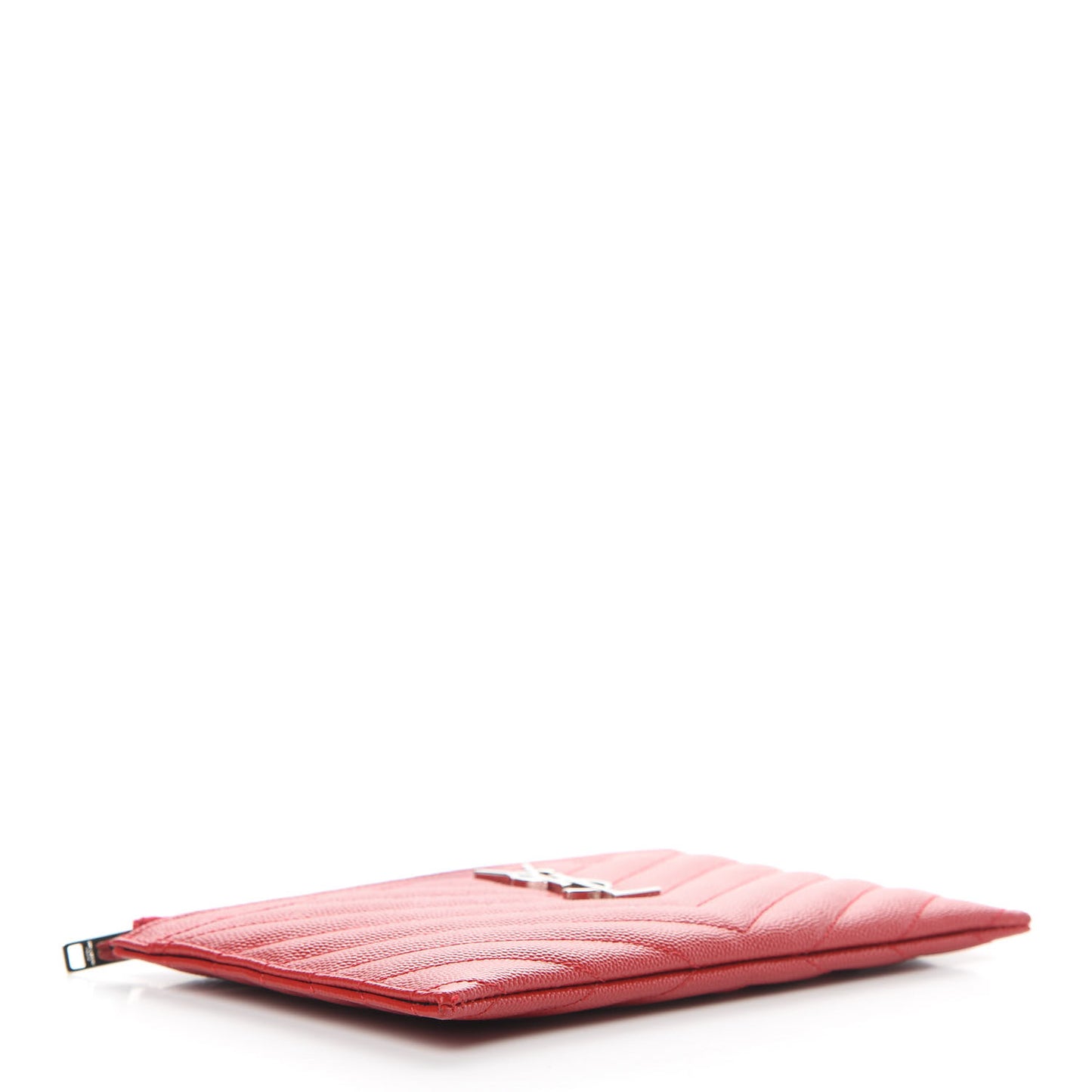 Grain De Poudre Chevron Monogram Bill Pouch Rouge Eros