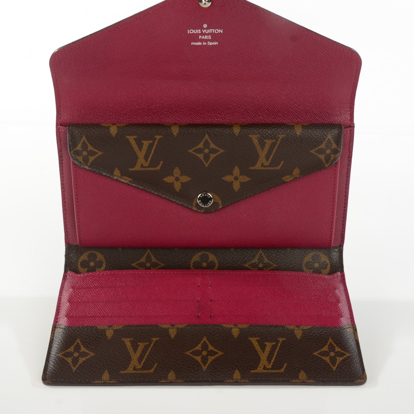 Monogram Epi Marie-Lou Long Wallet Fuchsia