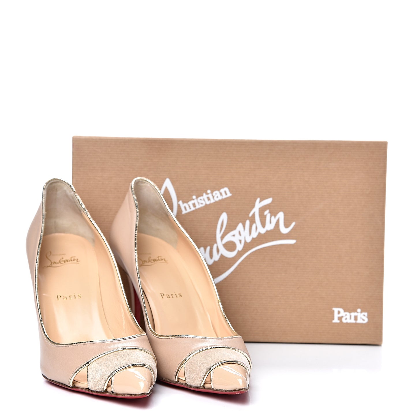 Shiny Nappa Suede Specchio Patent Biblio 85 Pumps 39 Nude Platine