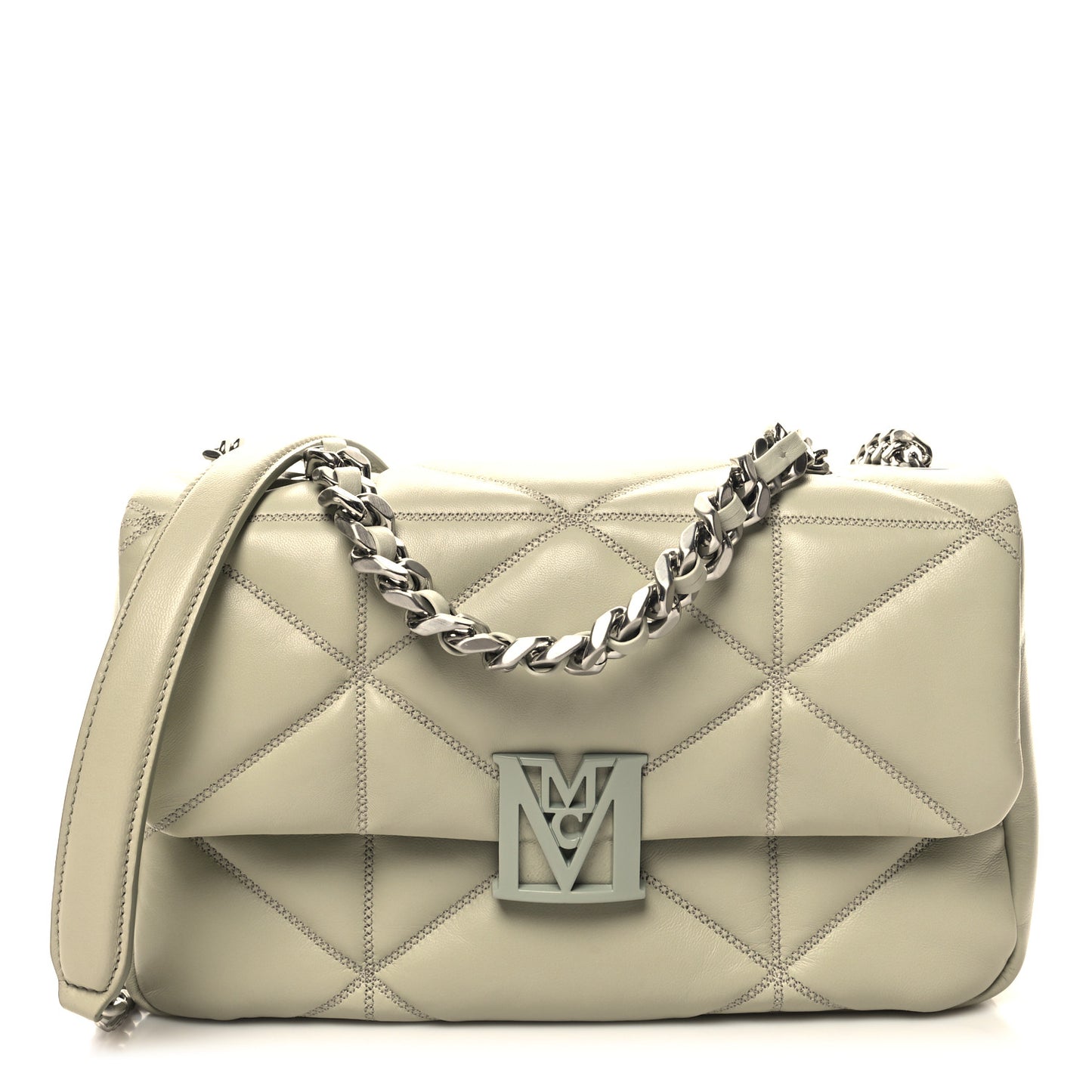 Lambskin Cloud Quilted Travia Shoulder Bag Alfalfa