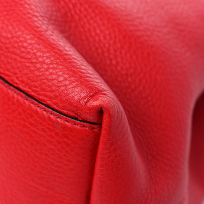 Gucci Pebbled Calfskin Medium Soho Chain Shoulder Bag Tabasco Red 11 of 15