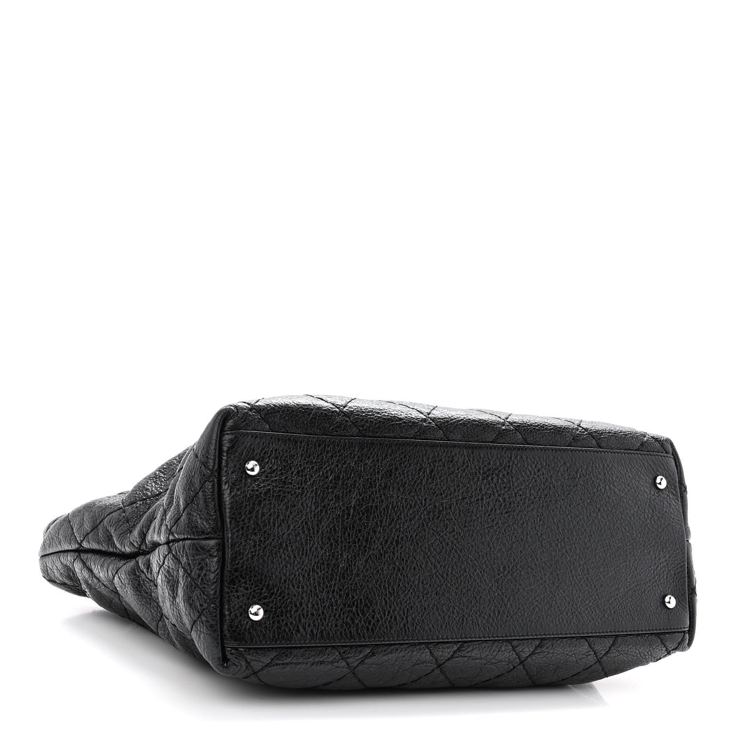 Chanel Glazed Calfskin Large On The Road Tote Black 4 of 12