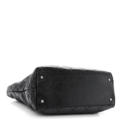 Chanel Glazed Calfskin Large On The Road Tote Black 4 of 12