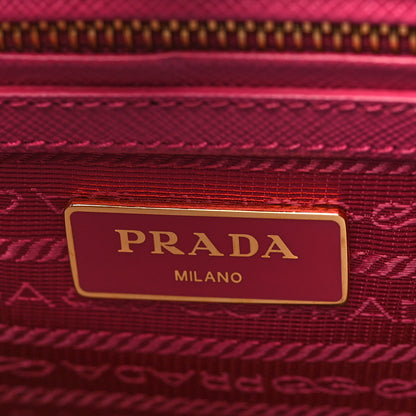 Prada Saffiano Small Galleria Double Zip Tote Fuxia 5 of 8