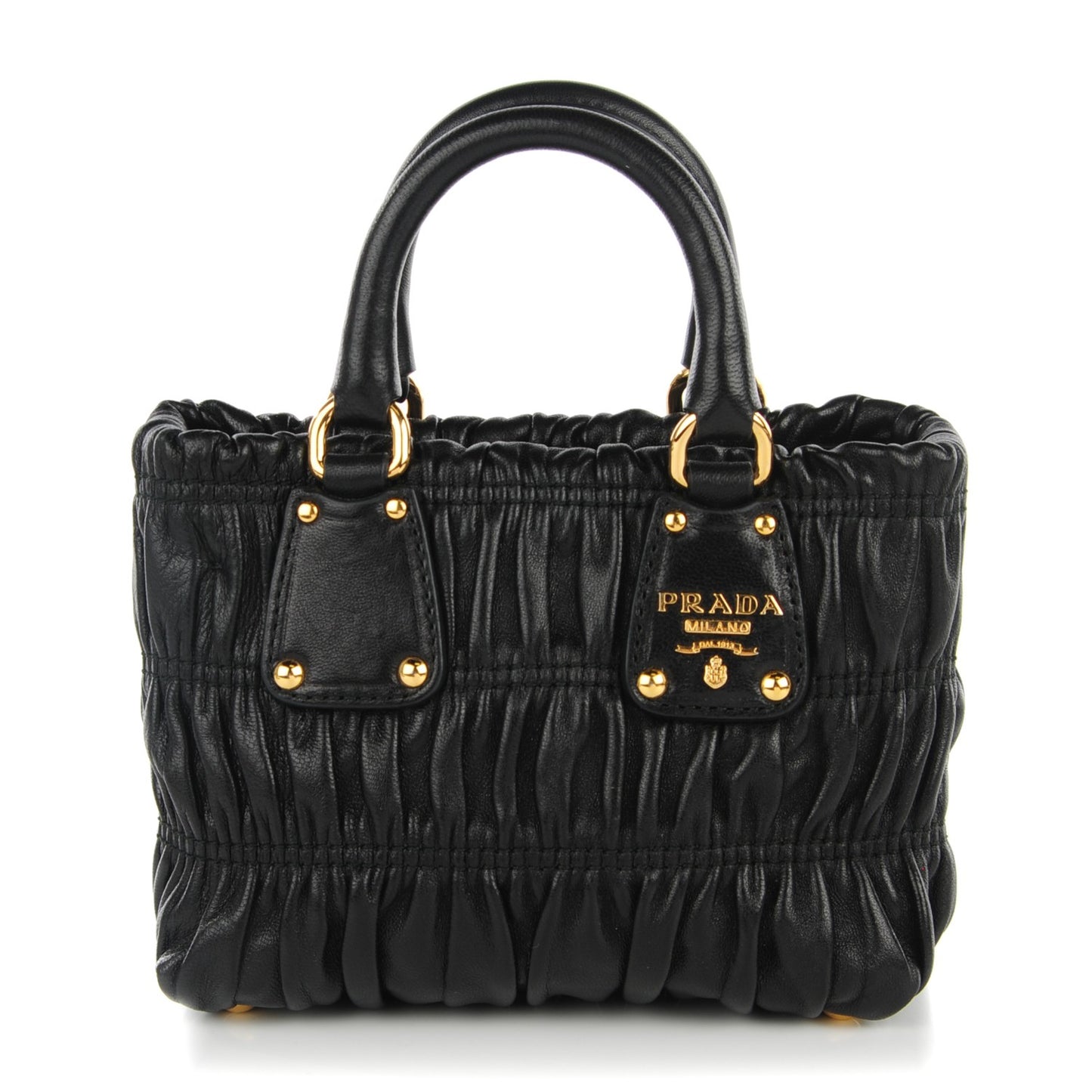 Nappa Gaufre Mini Crossbody Bag Nero Black