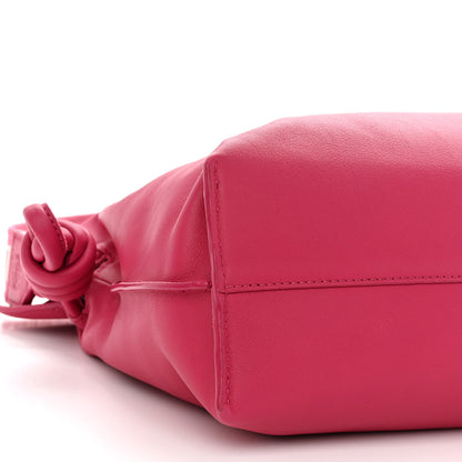 Loewe Satin Calfskin Monochrome Flamenco Knot Clutch Ruby Red Glaze 8 of 9