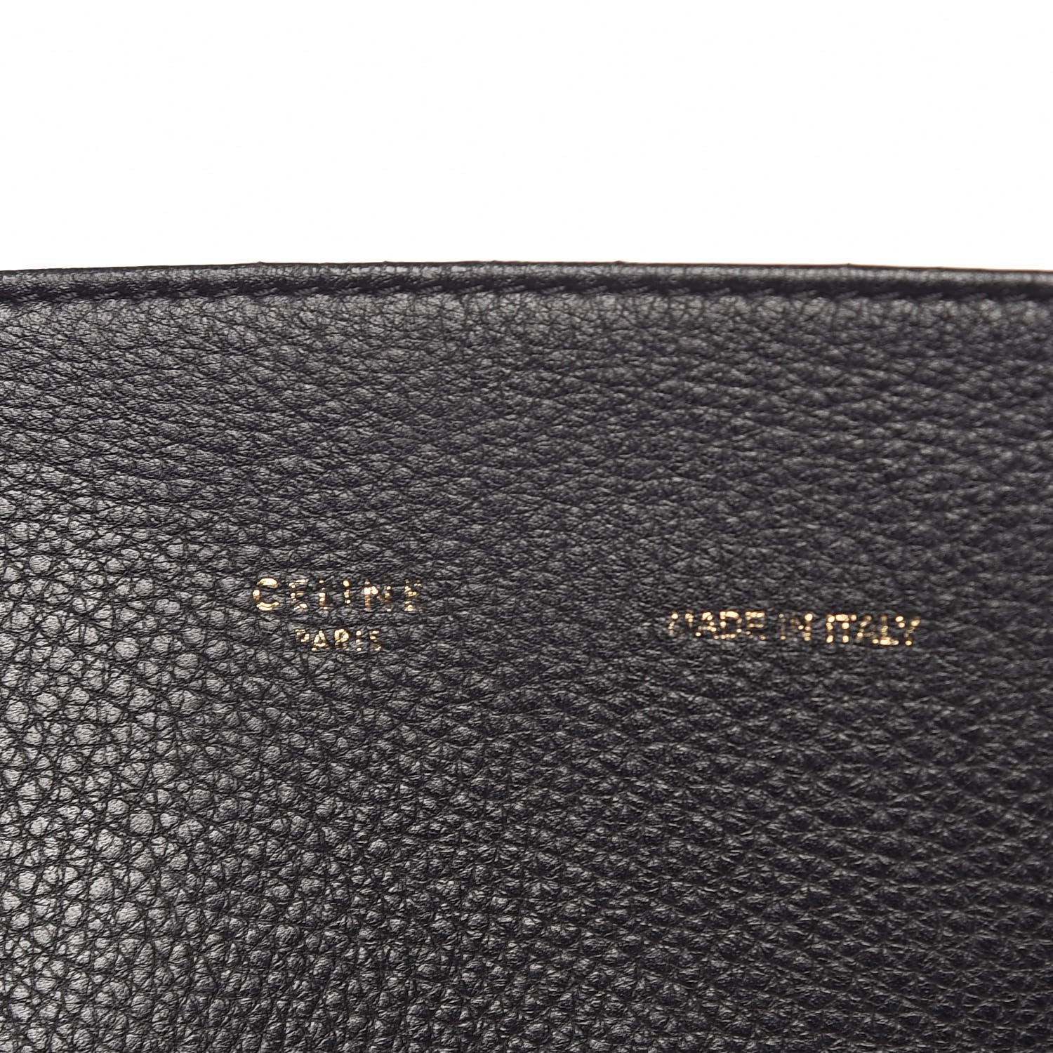 Celine Soft Grained Calfskin Medium Belt Cabas Phantom Black 6 of 15