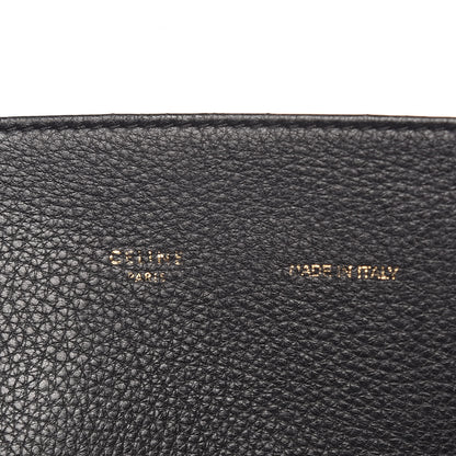 Celine Soft Grained Calfskin Medium Belt Cabas Phantom Black 6 of 15