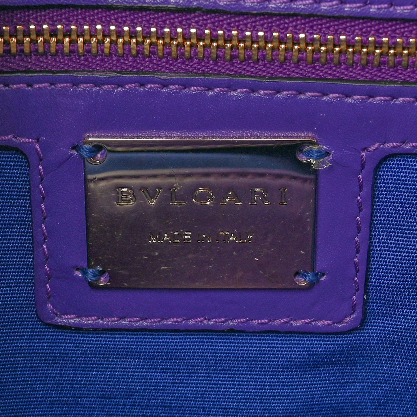 Calfskin Galuchat Serpenti Forever Shoulder Bag Purple