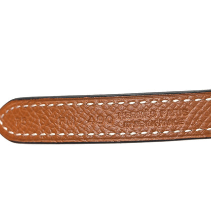 Hermes Epsom Swift 13mm Focus Belt 75 30 Gold Black 4 of 6