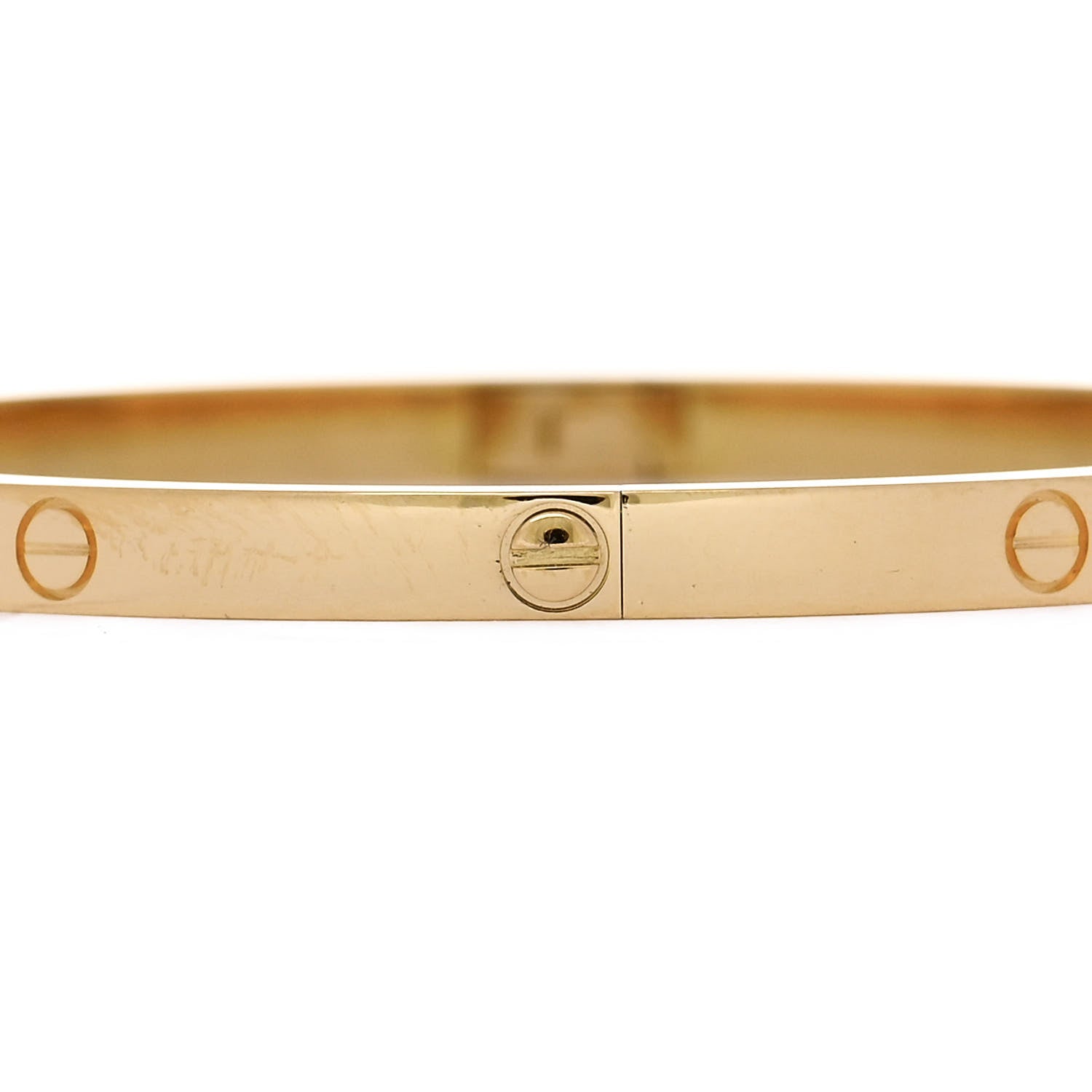 Cartier 18K Yellow Gold Small LOVE Bracelet 17 4 of 8