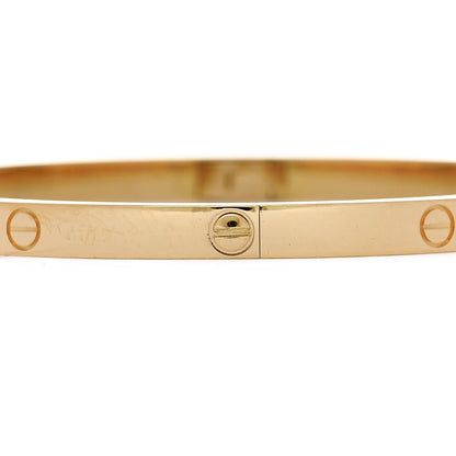 Cartier 18K Yellow Gold Small LOVE Bracelet 17 4 of 8