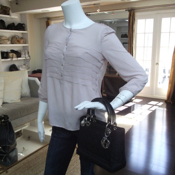 Nylon Cannage Medium Lady Dior Black