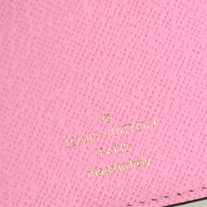 Louis Vuitton Monogram 2023 Christmas Animation Alpine Victorine Wallet Wisteria Pink 6 of 6