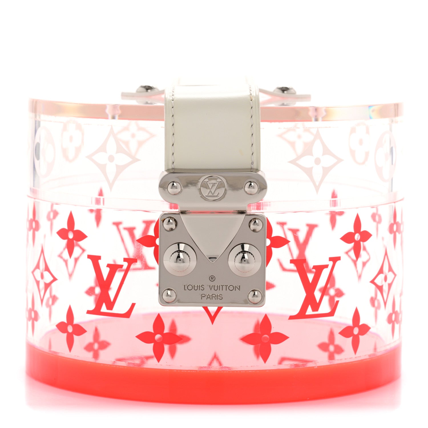 Louis Vuitton Transparent Plexiglass Box Scott Fluorescent Pink 1 of 9