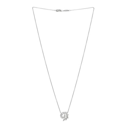 Harry Winston Platinum Diamond Small Open Cluster Pendant Necklace 3 of 5