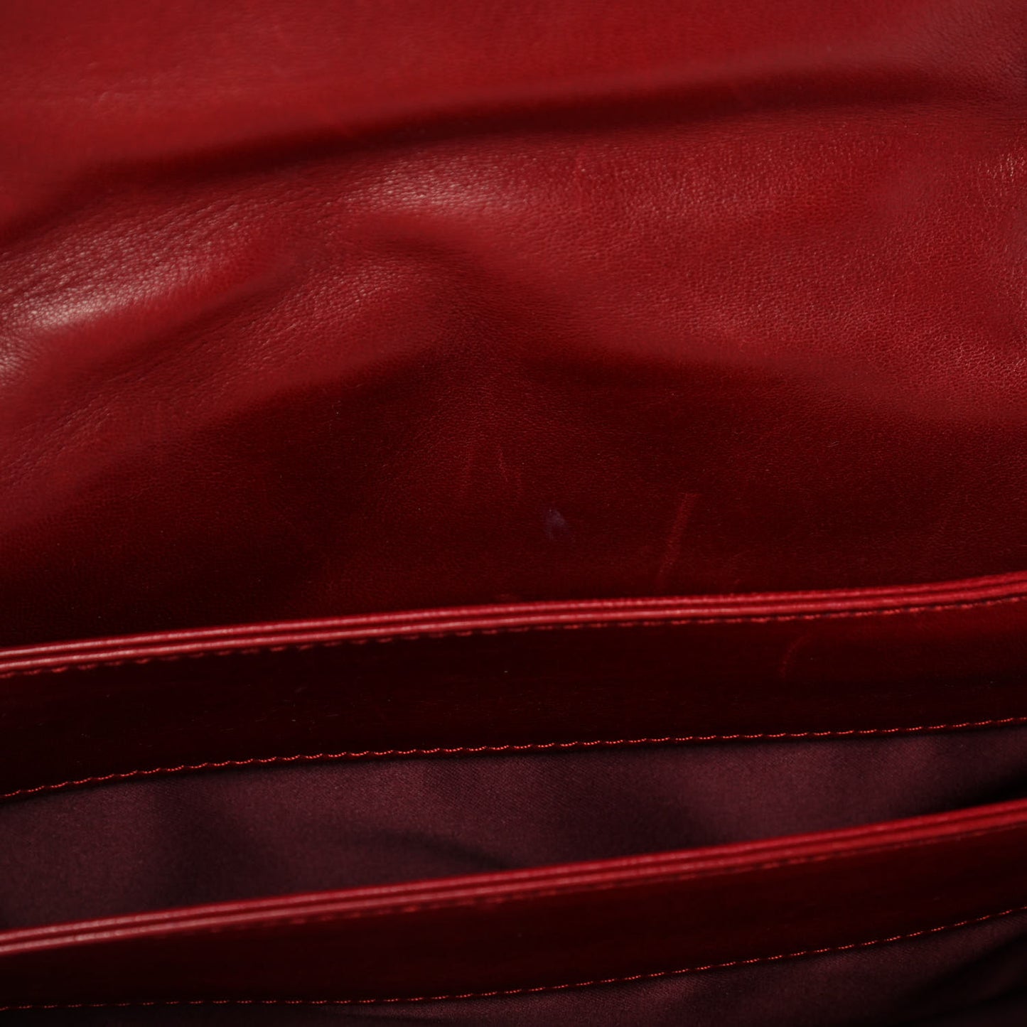 Lambskin Quilted Jumbo Chanel 3 Flap Red