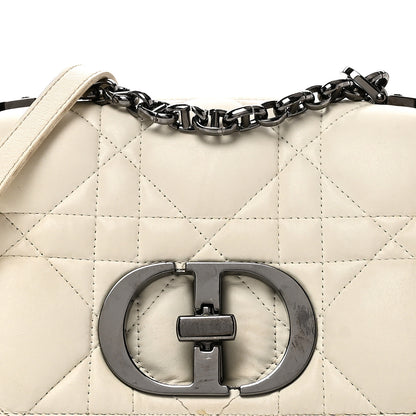 Christian Dior Lambskin Macrocannage Small Dior Caro Bag Ivory 11 of 12