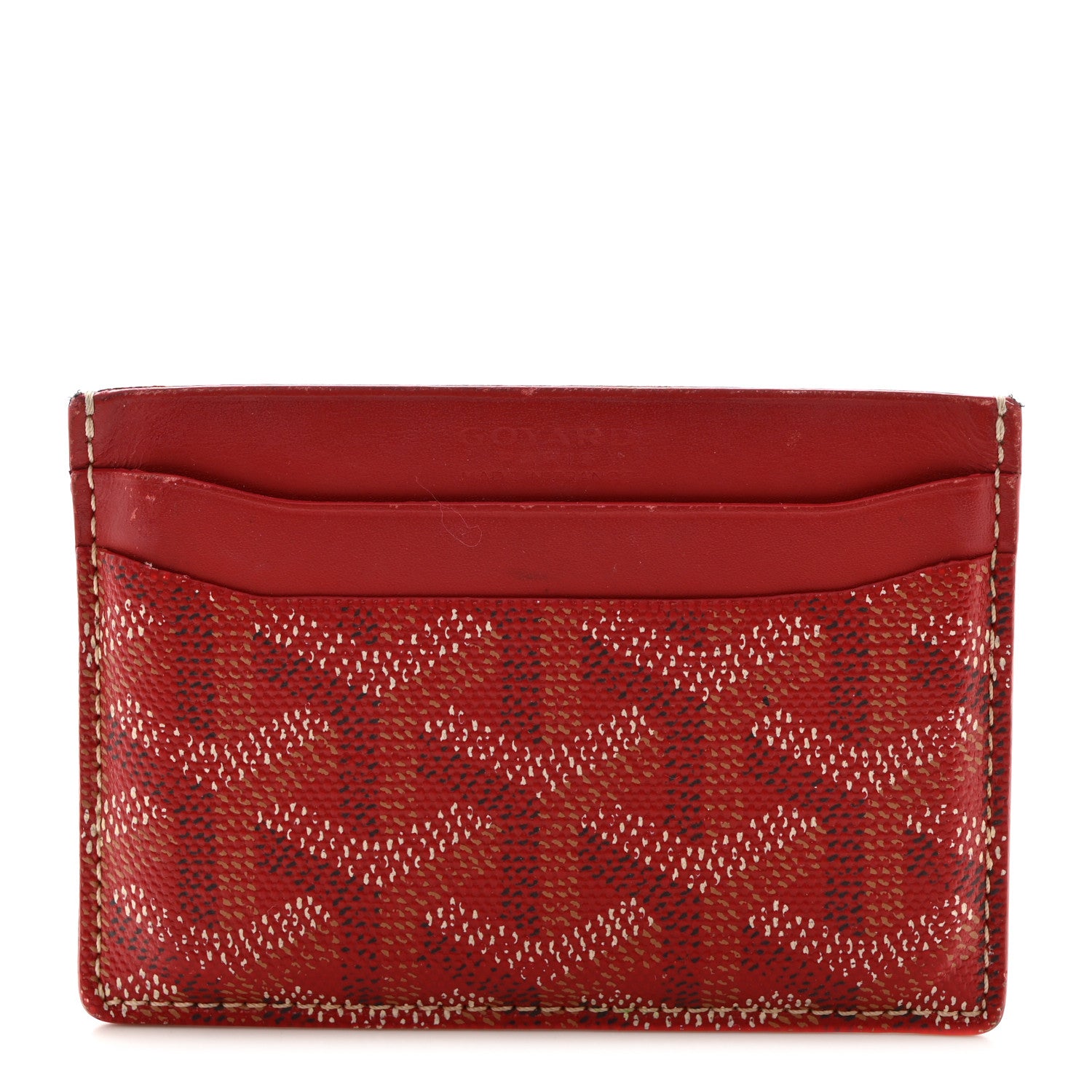 Goyard Goyardine Saint Sulpice Card Holder Red 1 of 8