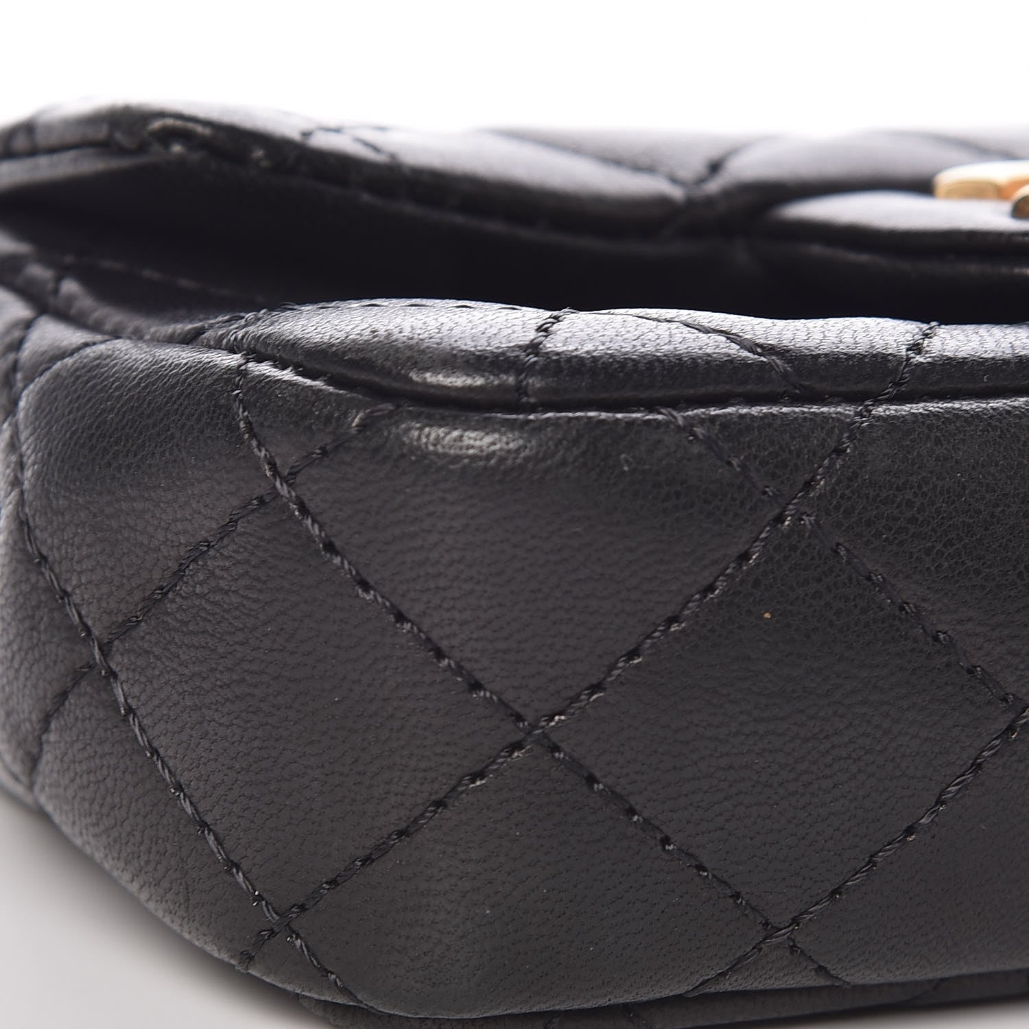 Chanel Lambskin Quilted Extra Mini Flap Black 8 of 9