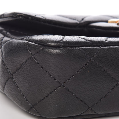 Chanel Lambskin Quilted Extra Mini Flap Black 8 of 9