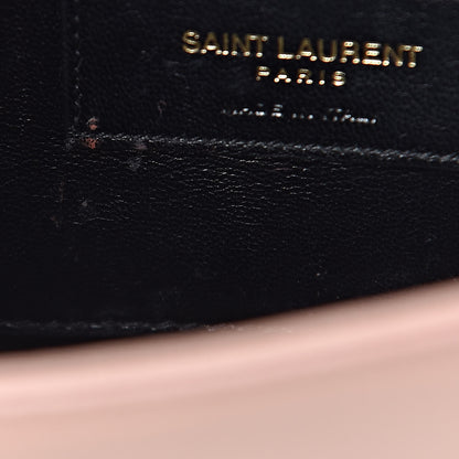 Saint Laurent Grain De Poudre Small Monogram Kate Satchel Pale Blush 7 of 14