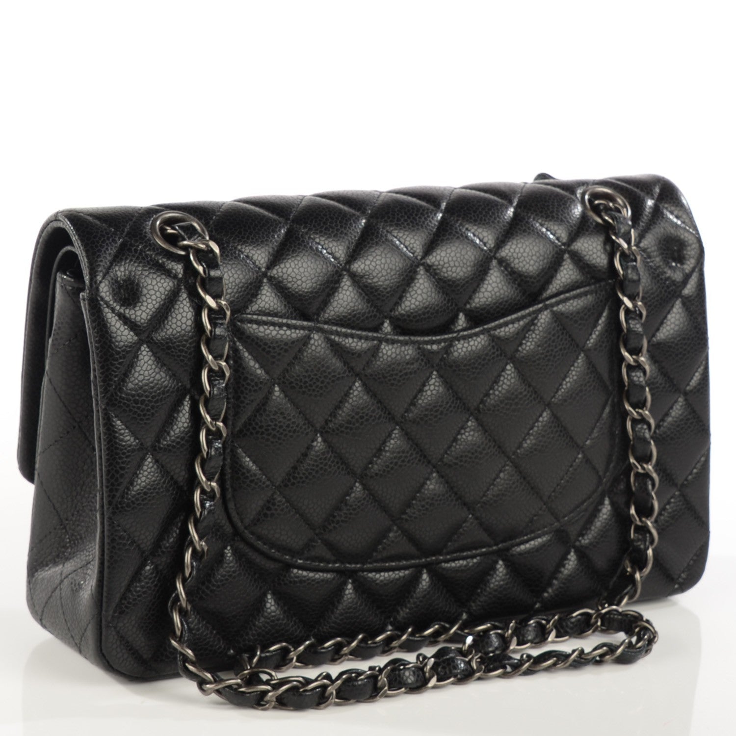 Chanel Caviar Quilted Medium Double Flap Black 3 of 8