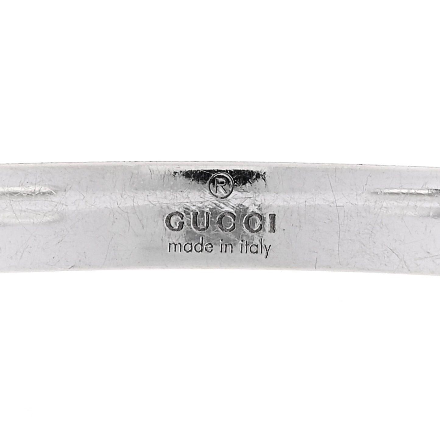 18K White Gold Icon Cuff Bracelet