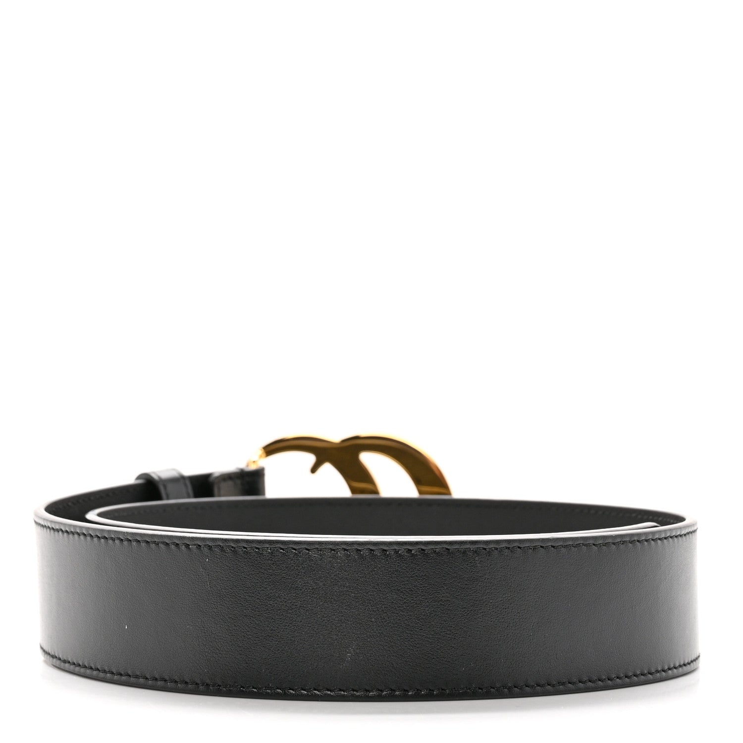 Gucci Plutone Calfskin Double G 40mm Belt 75 30 Black 2 of 10