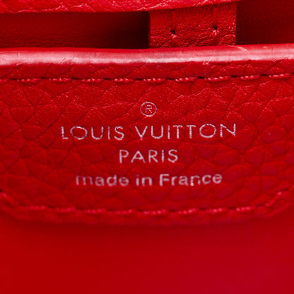Louis Vuitton Taurillon Capucines PM Rubis 6 of 14