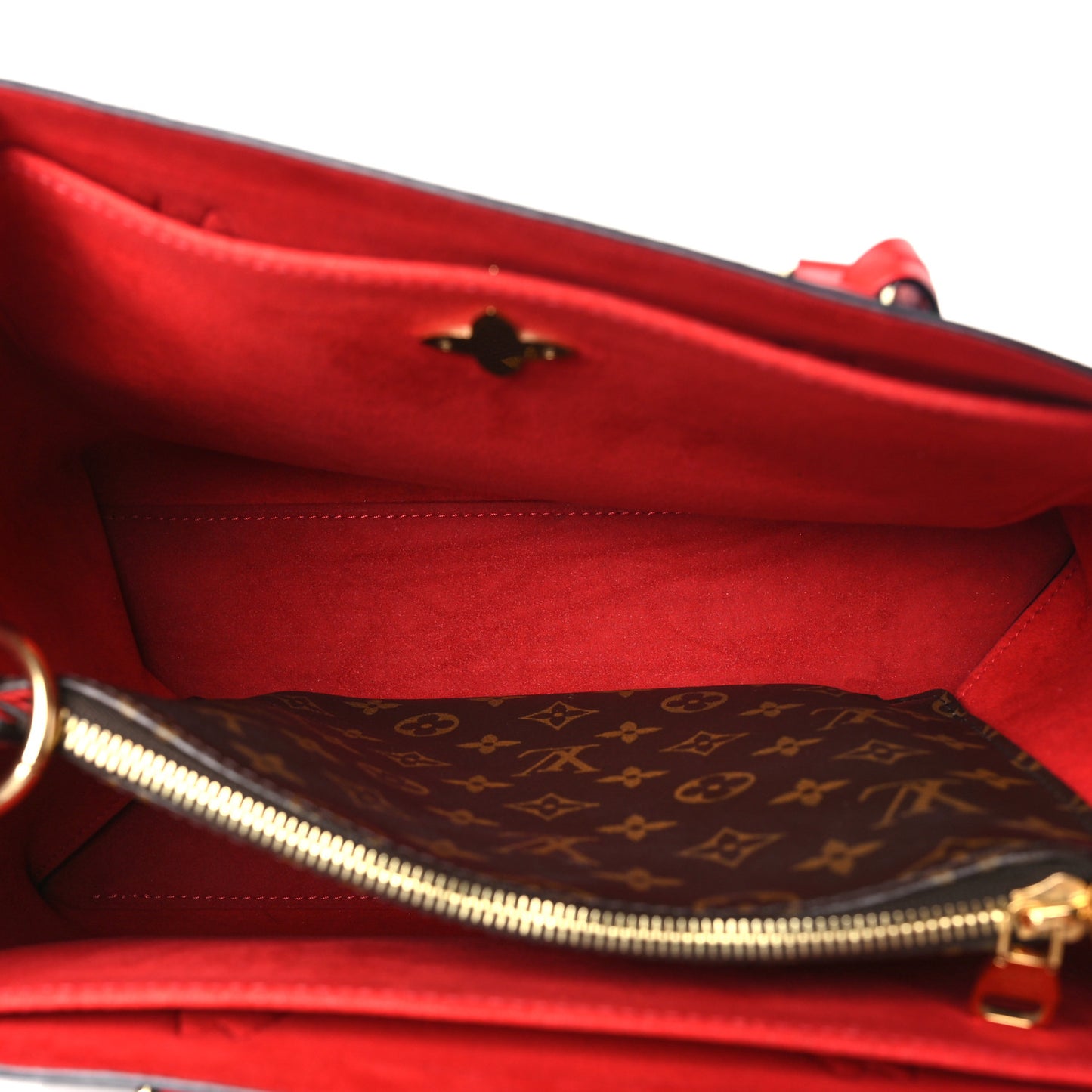 Monogram Flower Tote Coquelicot