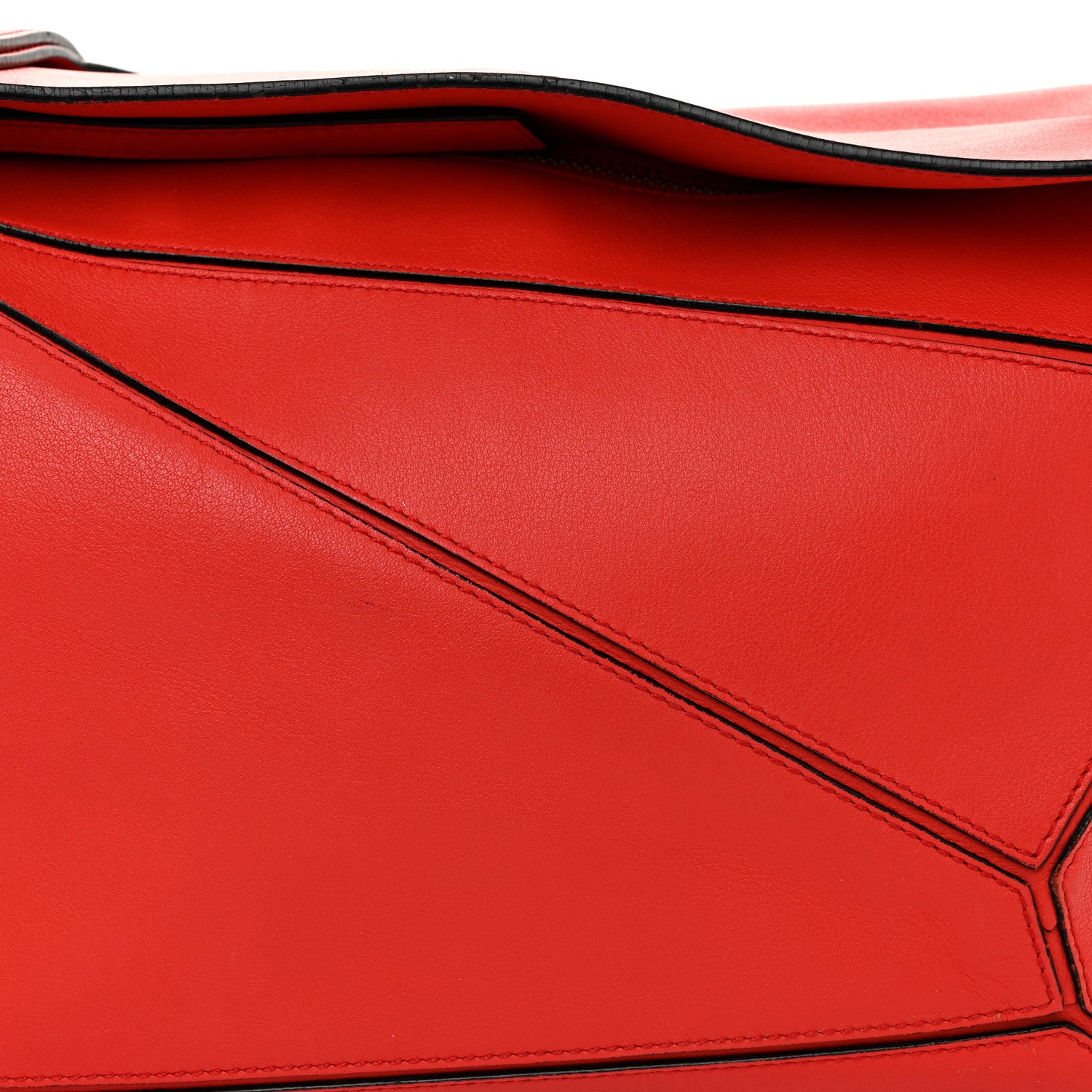 Loewe Calfskin Medium Puzzle Bag Scarlet 8 of 13