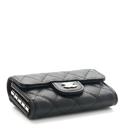 Chanel Caviar Quilted Classic 4 Key Holder Wallet Black 5 of 10