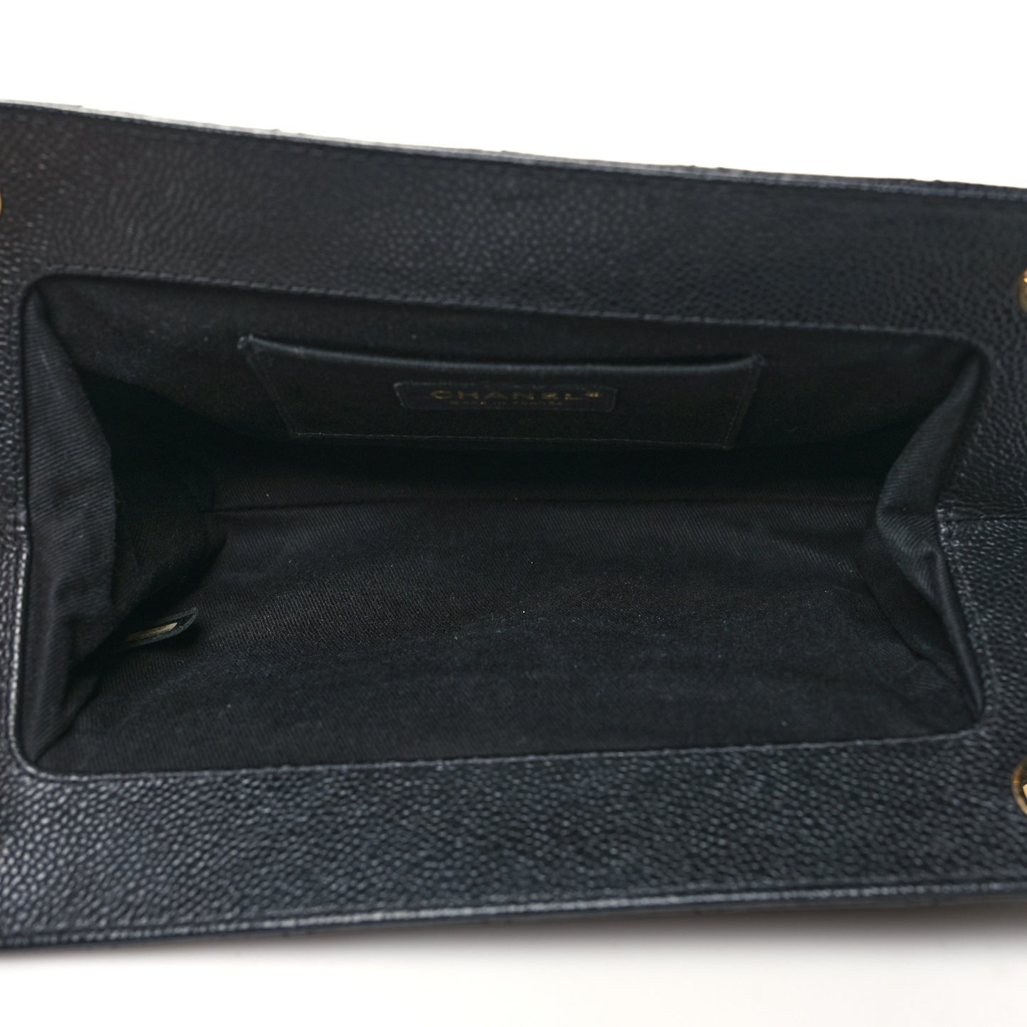 Caviar Quilted CC Clutch Pochette Black
