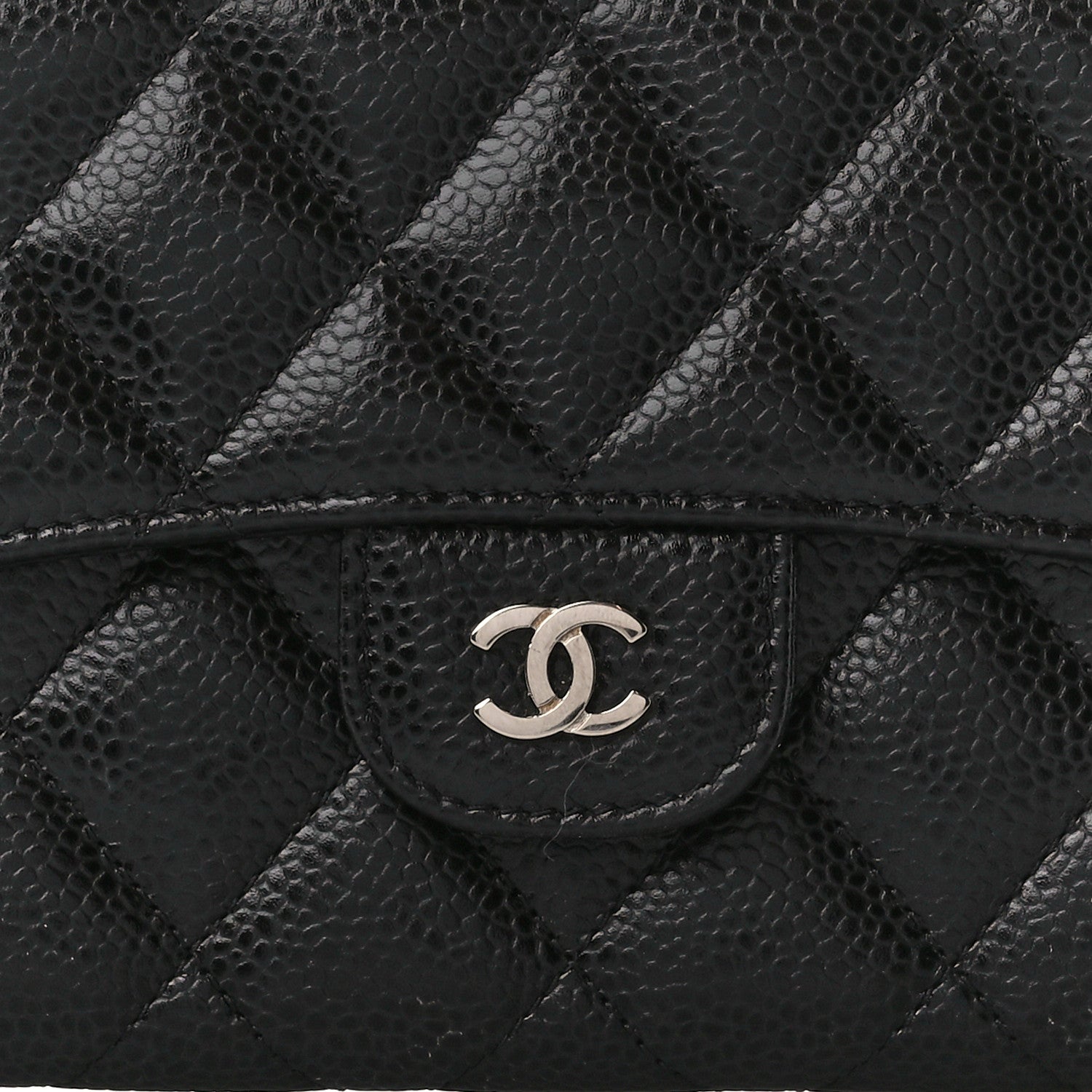 Chanel Caviar Quilted Large Flap Wallet Black 11 of 15