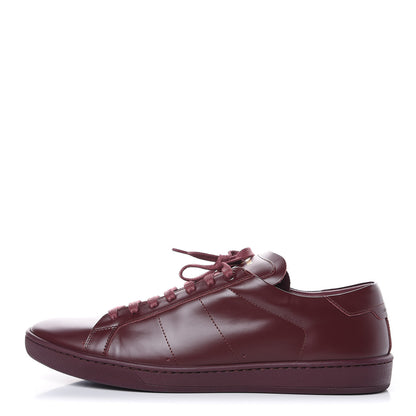 Saint Laurent Calfskin Mens Alpha Sneakers 42.5 Rouge Legion 1 of 10