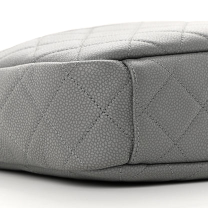 Chanel Iridescent Caviar Flat Quilted Small Coco Tassel Camera Case Grey 9 of 10