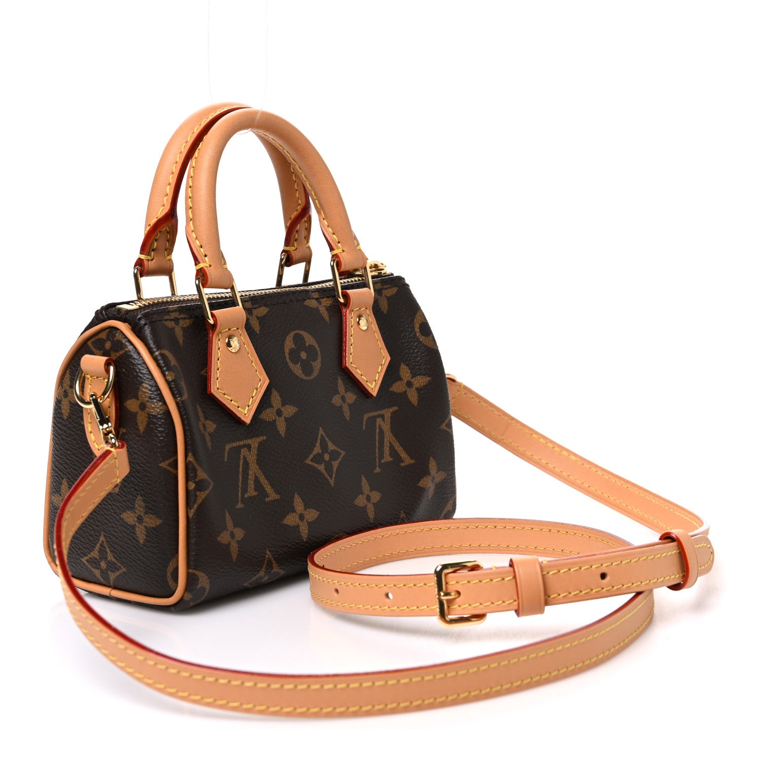 Louis Vuitton Monogram Nano Speedy Bandouliere 2 of 9