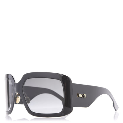 Christian Dior Acetate DiorSo Light 2 Shield Sunglasses Black 1 of 7