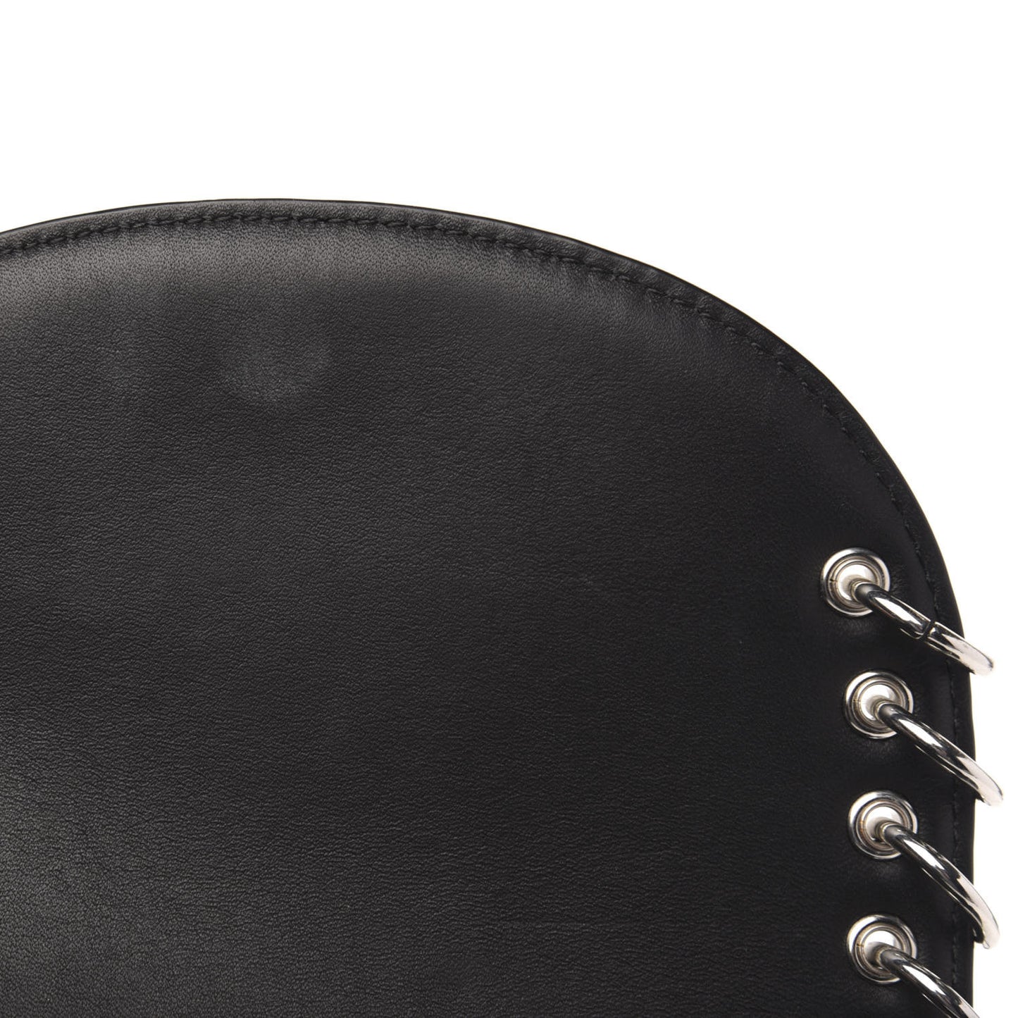 3.1 Calfskin Alix Rings Saddle Crossbody Bag Black