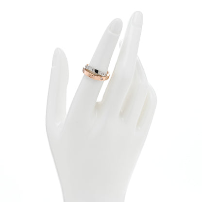 Cartier 18K Pink White Gold 6 Diamond LOVE Ring 51 5.75 2 of 5