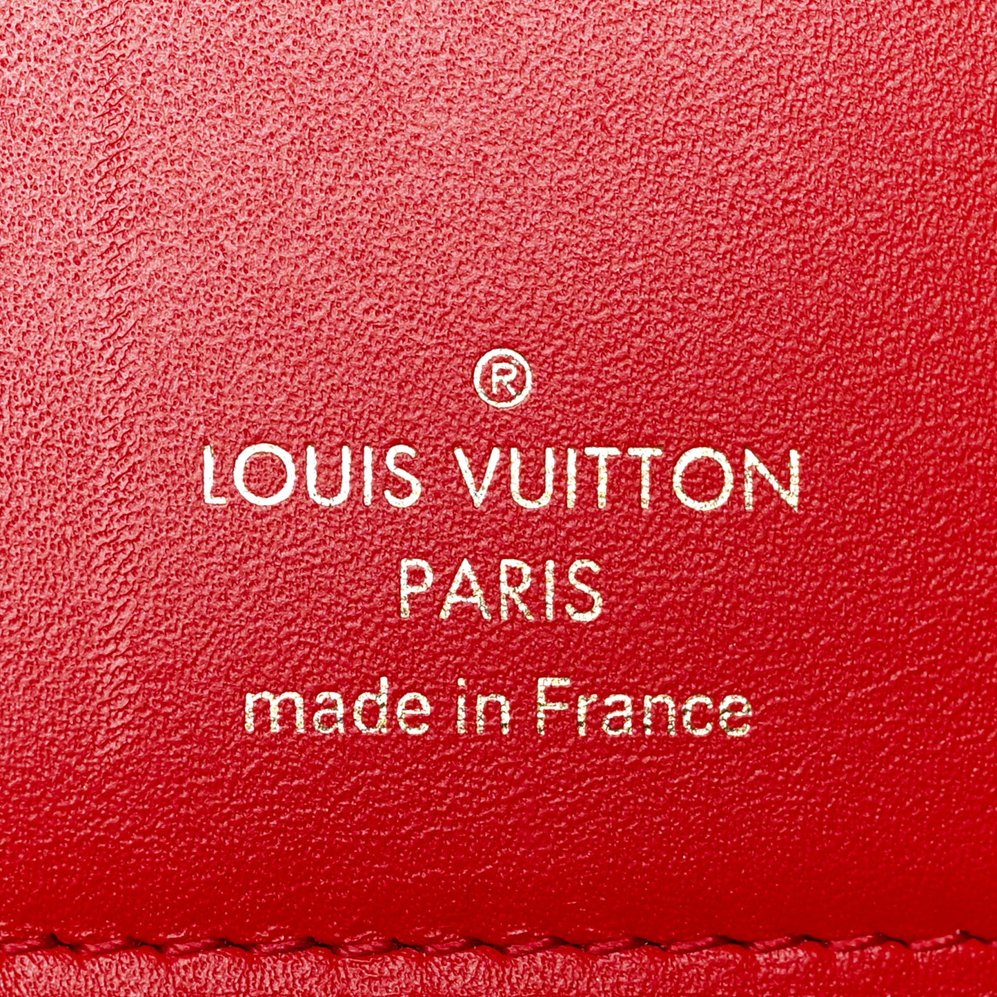 Monogram Flower Lock Compact Wallet Coquelicot